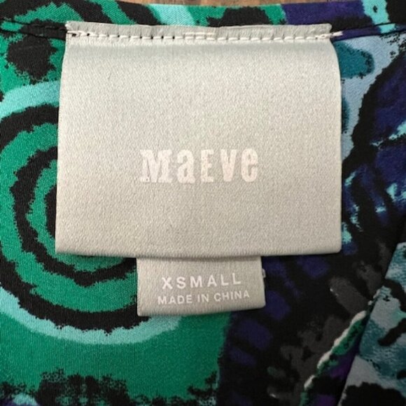 Maeve Anthropologie Belted Shirt Dress Frequencies Ikat Size XS - Picture 6 of 6